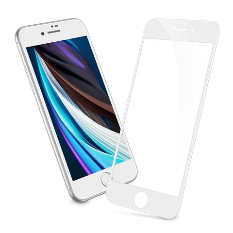 Tvrzené / ochranné sklo Apple iPhone 6 / 6S / 7 / 8 / SE 2020 bílé - ESR 3D Tempered Glass