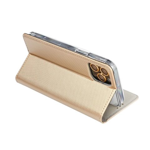 Puzdro / obal pre Samsung Galaxy S22 Ultra gold - kniha Smart Case Book