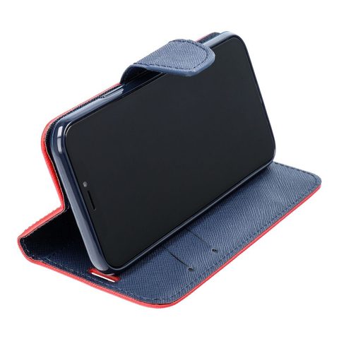 Puzdro / obal pre Samsung A70 červený modrý - kniha Fancy