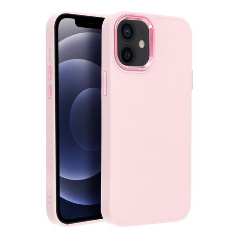 Obal / kryt na Apple iPhone 12 mini růžový - Frame case