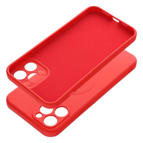 Obal / kryt na Apple iPhone 12 PRO MAX červené - MagCover