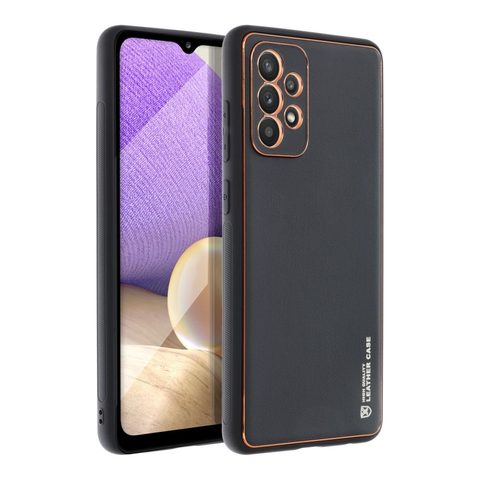 Obal / kryt pre Samsung Galaxy A72 ( 4G ) čierny - Forcell LEATHER Case