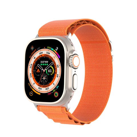 Řemínek na Apple Watch 42/44/45/49mm oranžový - DUX DUCIS GS