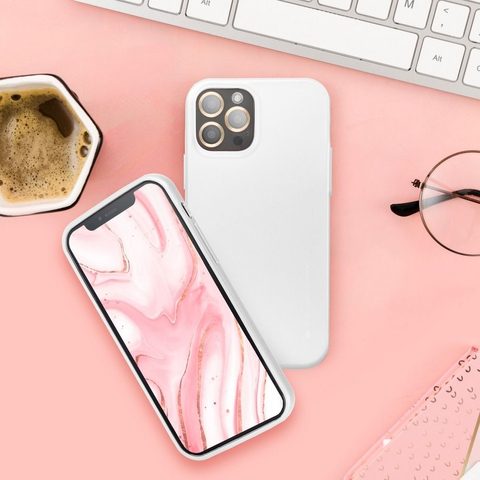 Obal / kryt na Samsung Galaxy A22 4G stříbrný - i-Jelly Case Mercury