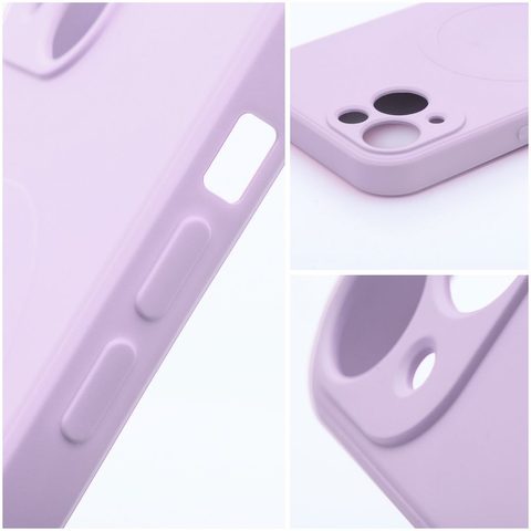 Obal / kryt na Apple iPhone 14 PLUS fialový - Silicone Mag Cover