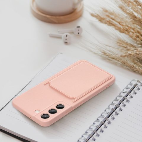 Puzdro / obal pre Samsung Galaxy A12 ružové Forcell CARD CASE