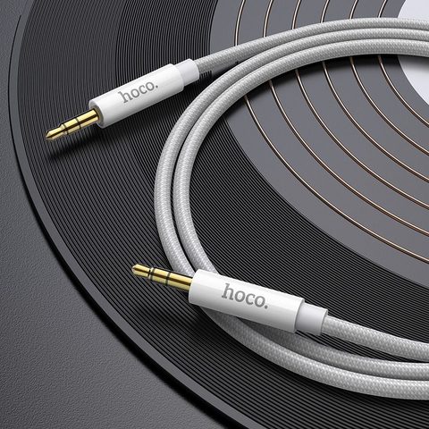 Kábel 3,5 mm audio na jack 3,5 mm UPA19 1 m strieborný - HOCO