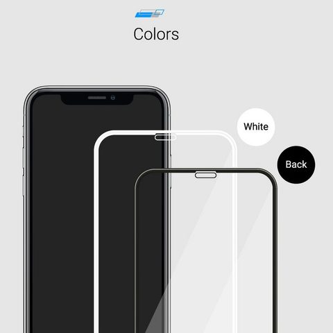 Tvrdené / ochranné sklo Apple iPhone XS Max / 11 Pro Max čierne - 5D Roar Glass full adhesive