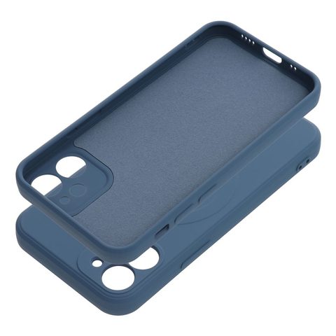 Obal / kryt pre Apple iPhone 12 MINI modré - Sillicone Mag Cover