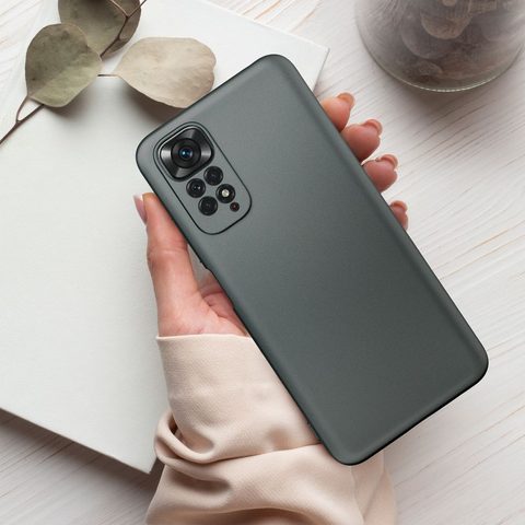 METALLIC tok a XIAOMI Redmi 9A / 9AT szürke tokhoz