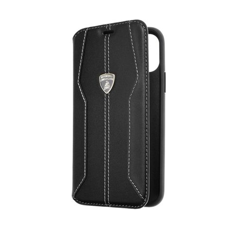 Obal / kryt na Apple iPhone 11 Pro černý - Original Book Case Carbon Lamborghini Huracan