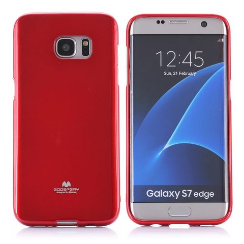 Obal / kryt na Samsung Galaxy S7 Edge červený - JELLY