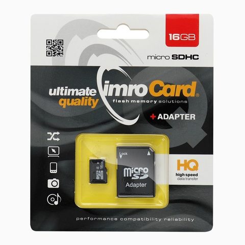 MicroSD karta 16GB s adaptérem