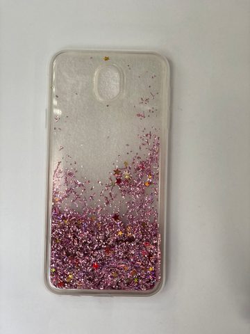 Obal / kryt na Samsung Galaxy J7 2017 růžový se třipkami - SAND Case