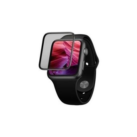 Edzett / védőüveg Apple Watch 42mm, applikátorral, ragasztóval a teljes kijelzőre FIXED 3D Full-Cover