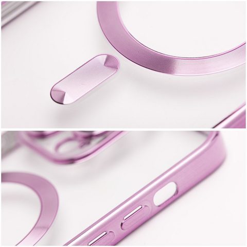 Obal / kryt na Apple iPhone 15 Pro Max růžový - Electro Mag Cover