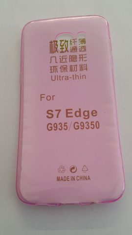 Csomagolás / borító Samsung Galaxy S7 Edge rózsaszín (nedves)