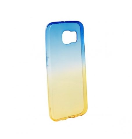 Obal / kryt na Samsung Galaxy S6 (G920) modrý-zlatý - Forcell OMBRE