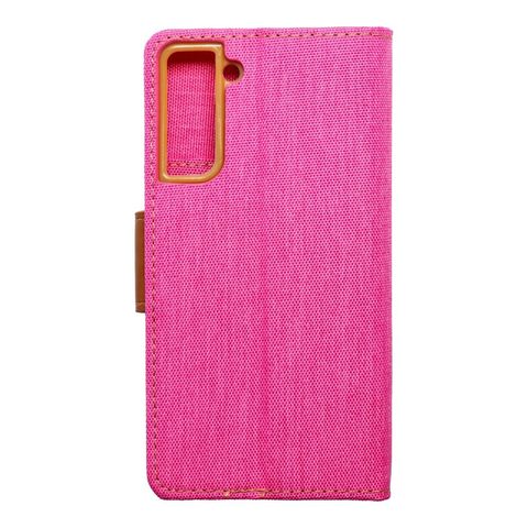 Puzdro / obal pre Samsung Galaxy S21 ružový - kniha Canvas