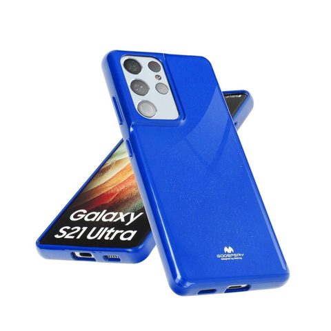 Védőborító Samsung Galaxy A21 kék - Jelly Case Mercury