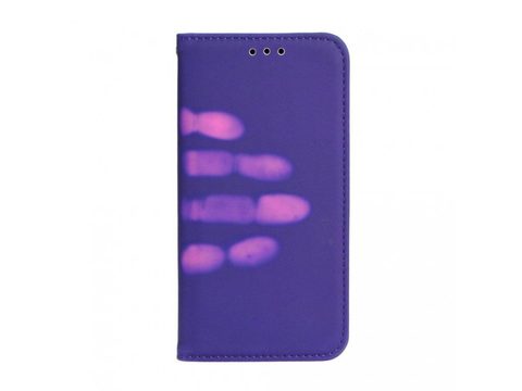 Puzdro / obal pre Huawei Y7 fialový - kniha TERMO