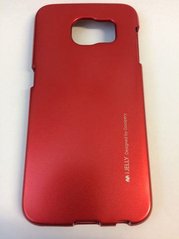 Obal / kryt na Samsung Galaxy S6 červený - iJELLY