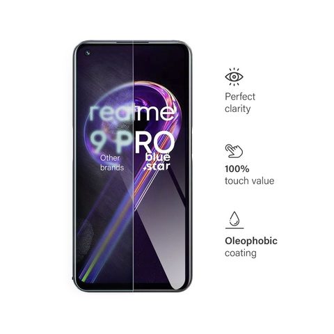 Edzett / védőüveg a Realme 9 Pro-hoz, átlátszó - Blue Star