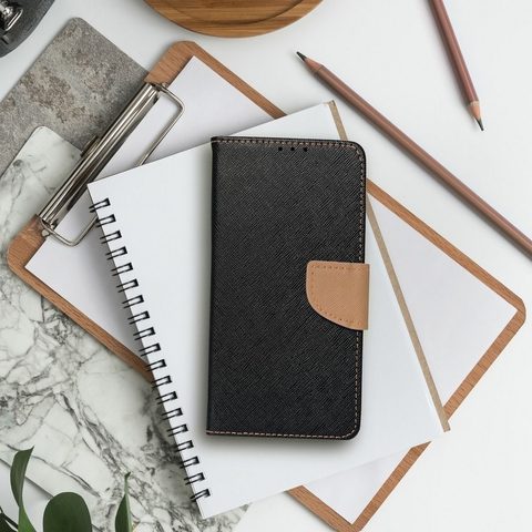 Pouzdro / obal na Xiaomi Redmi 9A černé - knížkové Fancy Book