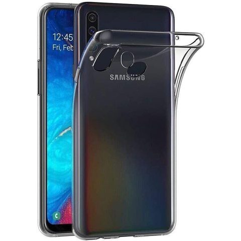 Obal / kryt na Samsung Galaxy A20S průhledný - Back Case Ultra Slim 0,3mm