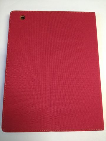 Puzdro / obal pre Apple iPad 4 červený - kniha CANVAS
