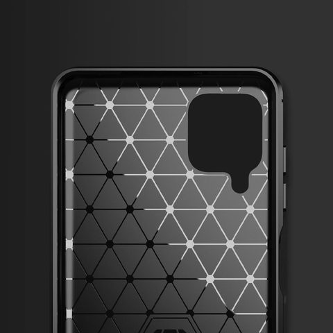 Obal / kryt na Samsung Galaxy A12 černé - Carbon Case