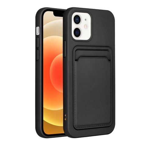 tok / borító Apple iPhone 12 / 12 Pro fekete Forcell Cardhoz