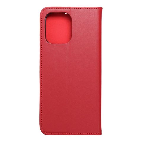 Pouzdro / obal na Xiaomi Redmi 12 4G / 12 5G červené - knížkové Leather case SMART PRO