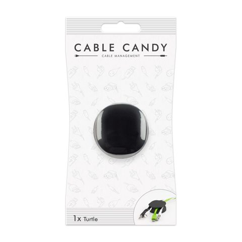 Kabelový organizér Cable Candy Turtle, černý