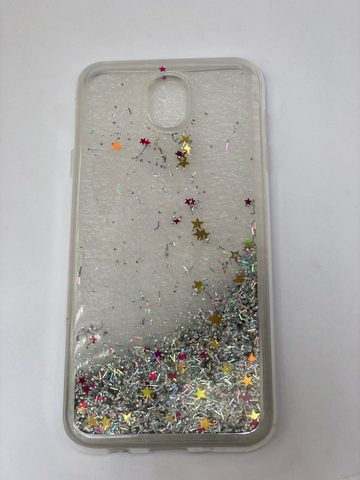 Obal / kryt pre Samsung Galaxy J7 2017 strieborný s trblietkami - SAND Case