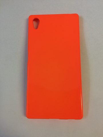 Obal / kryt pre Sony Z5 oranžový - Jelly Case Flash