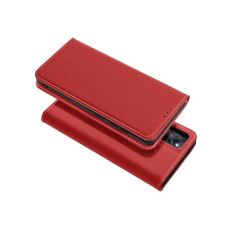 Obal / kryt na Samsung Galaxy S22 Plus Leather Forcell case SMART PRO červený