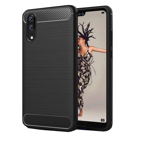 Obal / kryt na Huawei P20 Pro čierny - Forcell CARBON