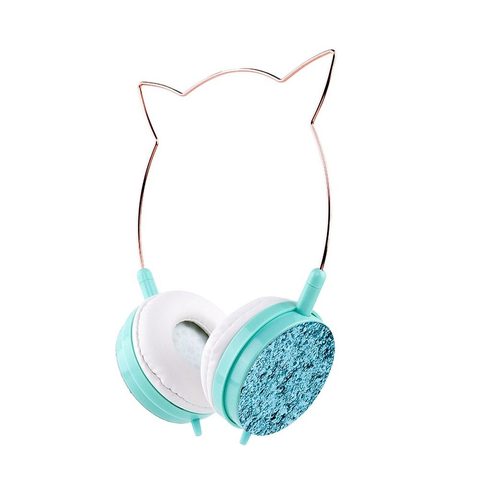 Dětská sluchátka kočičí, YLFS 22, modrá - HOCO