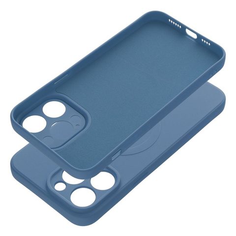 Obal / kryt na Apple iPhone 14 PRO MAX modré - Silikónový kryt Mag