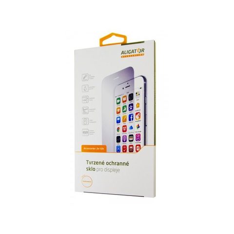 Tvrzené / ochranné sklo Apple iPhone XR / iPhone 11 - černé Aligator PRINT