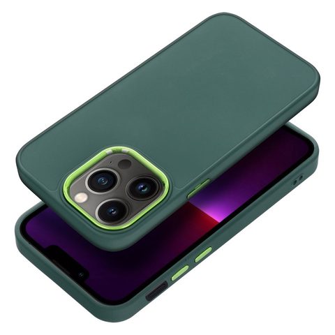 Obal / kryt na Apple iPhone 13 Pro zelený - Frame Case