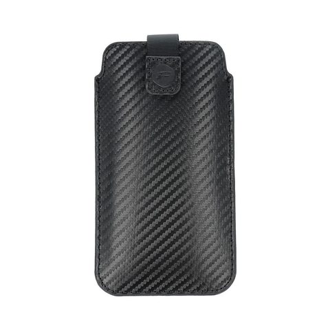 Puzdro/ obal pre Apple iPhone 11 - zasúvacie puzdro Forcell POCKET Carbon
