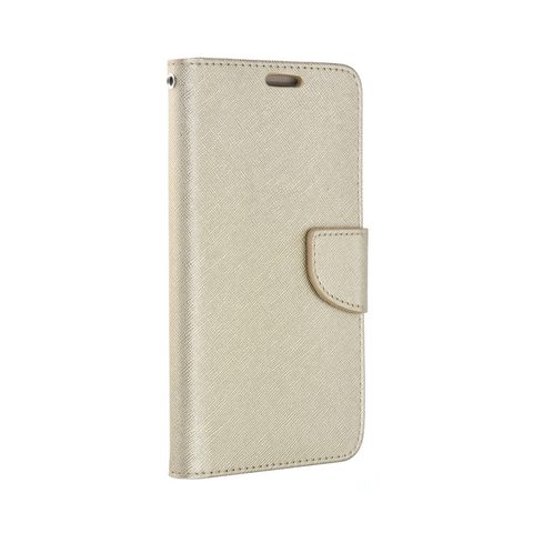 Pouzdro / obal na telefon univerzální (4,8-5,3") zlaté - knížkové Fancy Book Leather