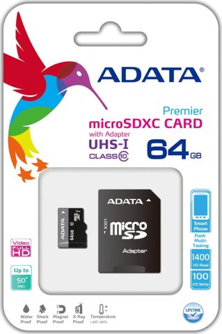 Karta Micro SD 64GB ADATA