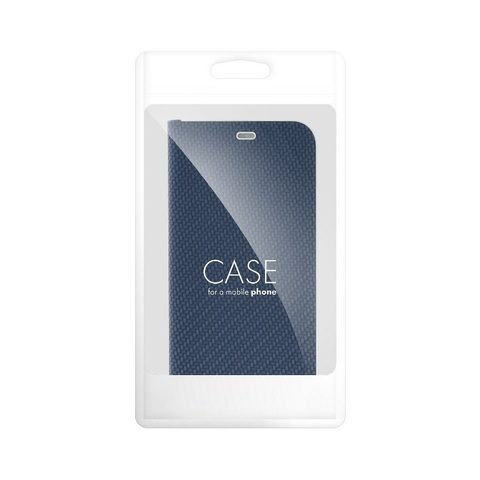 Puzdro / obal pre Samsung Galaxy Xcover 4 modrý - kniha Forcell LUNA Carbon