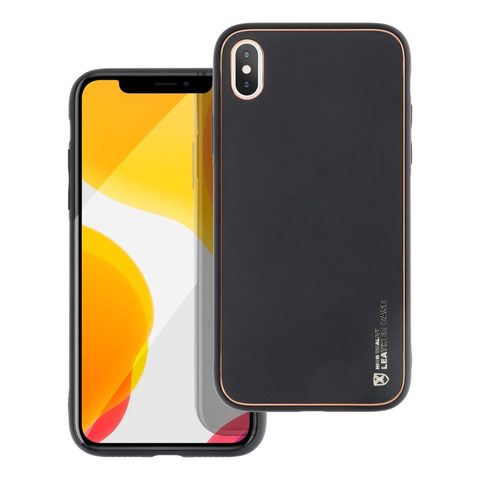 tok / borító Apple iPhone X készülékhez fekete - Forcell LEATHER