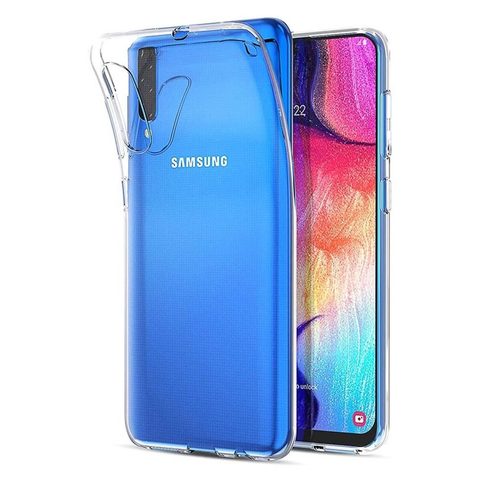 Obal / kryt na Samsung Galaxy A50  Back Case  průhledná - Ultra Slim 0,5mm