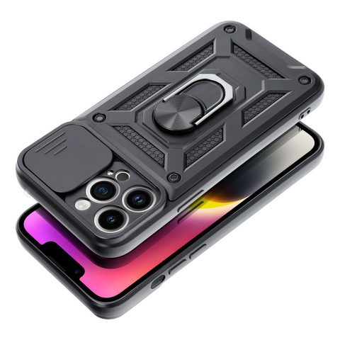 Obal / kryt na Apple iPhone XR černý - SLIDE ARMOR Case