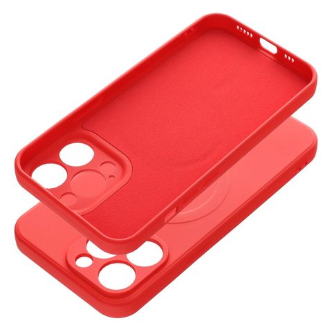 Obal / kryt na Apple iPhone 13 PRO červený Sillicone Mag Cover